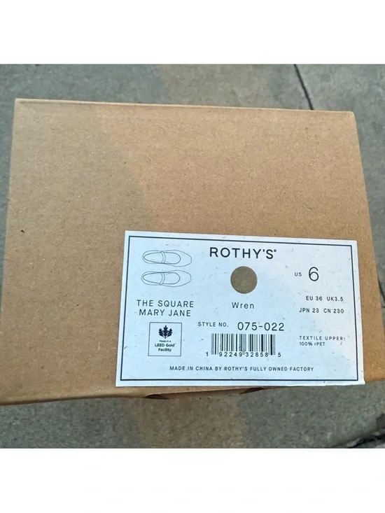 New in box! Rothy's The Square Mary Jane - Wren size 6 - Picture 14 of 14